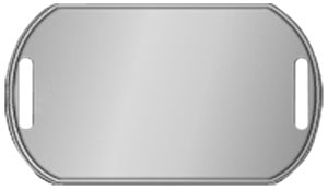 GI Dog Tag with Slots Box of 100