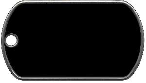 GI Dog Tag Black Box of 100