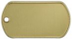 Custom Embossed Tag Brass