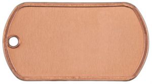 Copper Embossed Tag
