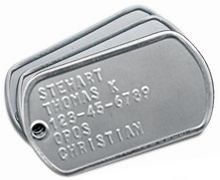Custom Embossed Tag