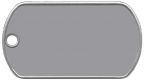 Custom Embossed Tag One-Hole Stainless Steel