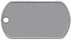 GI Dog Tag Dull Finish Box of 100