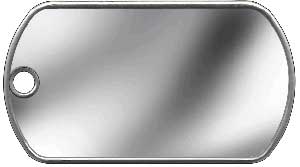 GI Dog Tag Shiny Finish Box of 100
